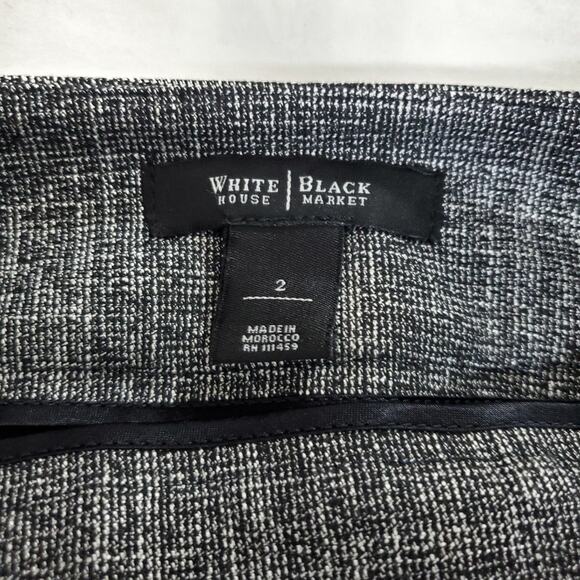 WHBM | 2-Piece Skirt Suit Set Peplum Pleated Jacket Sz 8 - Skirt Sz 2 - Picture 12 of 16